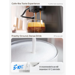 Machine à expresso et cappuccino automatique HIBREW - 6 types de café